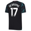 Maillot de Supporter Manchester City De Bruyne 17 Troisième 2023-24 Pour Homme